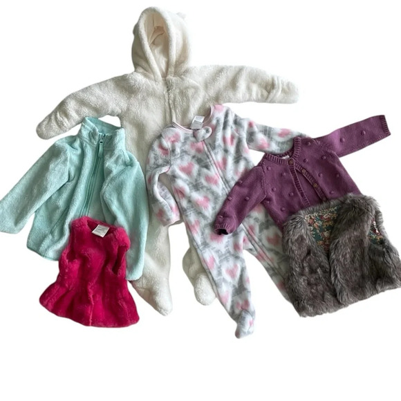 Old Navy Carter’s First Impression Warm Onesie Pajamas Size 6-12 months - Picture 1 of 9